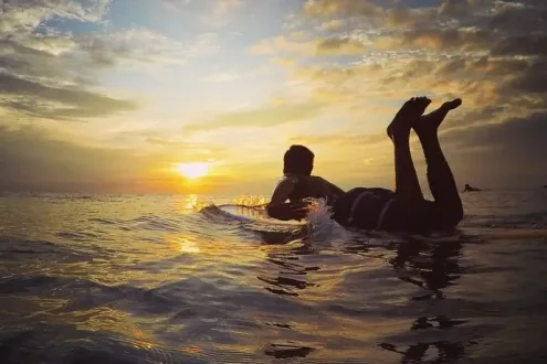 Surfing Lesson at Legian Beach, Bali