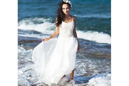Beach wedding dress