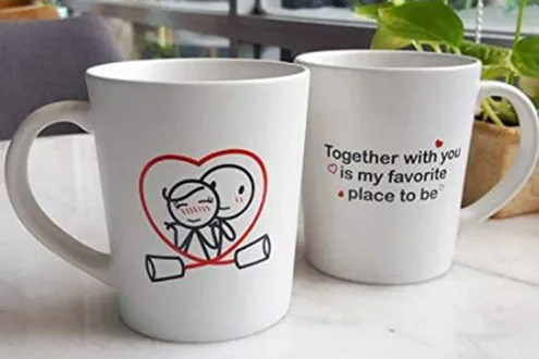 BOLDLOFT Together is My Favorite Place to Be Couple Coffee Mugs