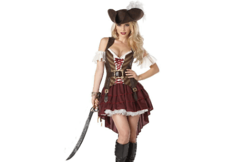 California Disfraces Sexy Espadachín Mujer Pirata Disfraz Halloween