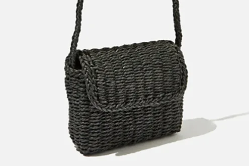 Boxy Woven Cross Body Bag