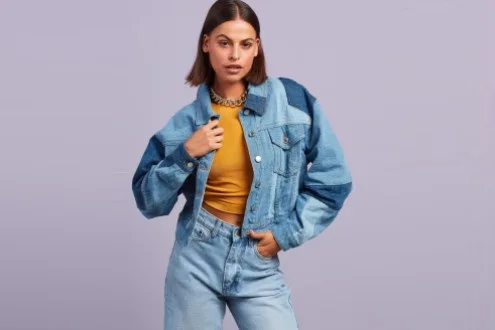 Dazie - Carter Patchwork Denim Jacket