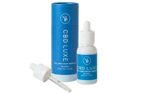CBD Luxe BE WELL Tincture 1000 mg, organic & non-GMO