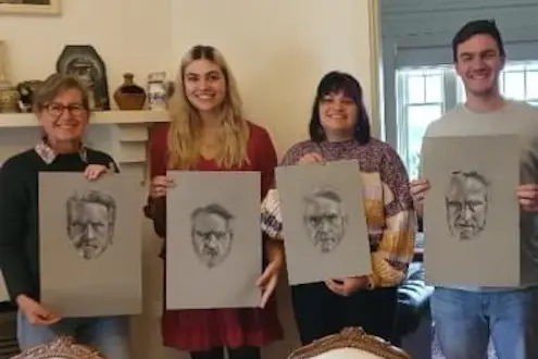 Charcoal Drawing Class with a French Lunch