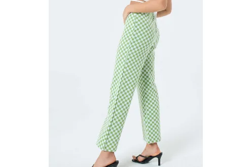Check High Rise Straight Leg Ponte Pant<br>(RRP: $39.99)