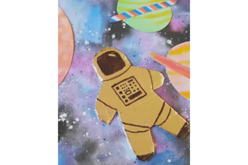 Paint Watercolour Galaxies for Kids