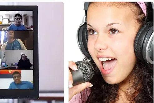 Kids Singing at Home