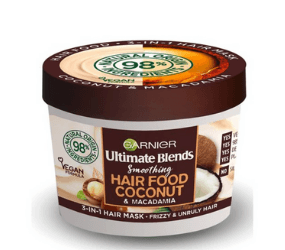 Garnier Ultimate Blends Hair Food Coconut Oil 3-In-1 Frizzy Hair Mask Treatment 390ml