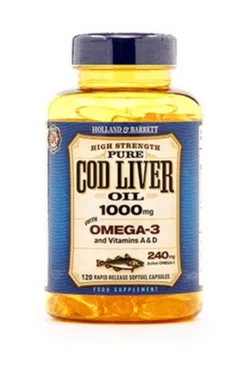 Holland & Barrett Cod Liver Oil 120 Capsules