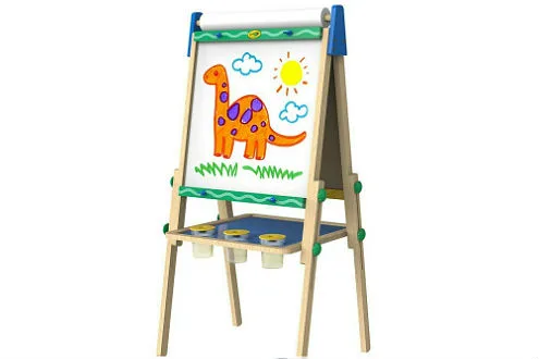 Crayola Wooden Easel Dual Sided Dry Erase Board and Chalkboard