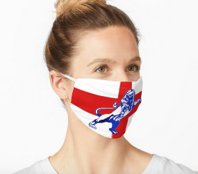 England Flag Mask