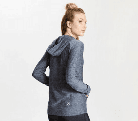 Women's Sprint City Lightweight Hoodie Ebony Grey
