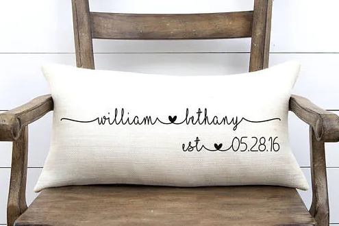 Wedding Gifts Personalized Pillow