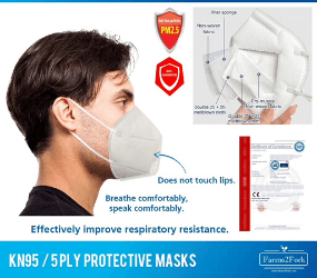 Pack of 20 KN95 masks - £2.79 per mask