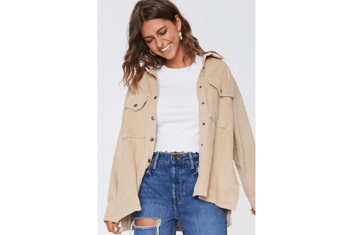 Corduroy Snap-Button Jacket