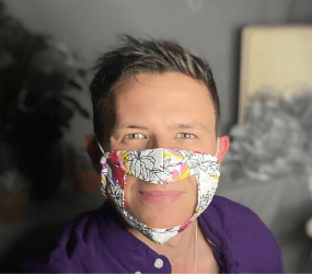 Mask with clear window for Deaf and hard of hearing