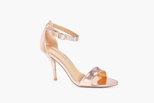 Faye Metallic Mid Heel Two Part Heels