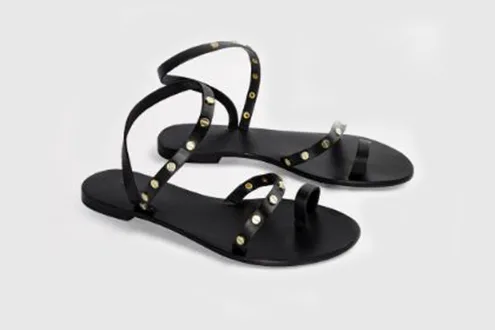 Finola Black Flats
