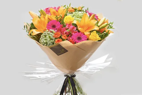Flaming Fiesta Hand-tied