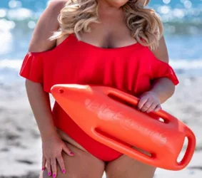Plus Gemma Collins Drape Sleeve Swimsuit