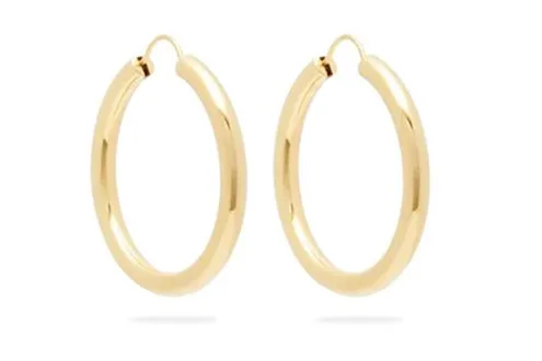 Theodora Warre gold-plated hoop earrings