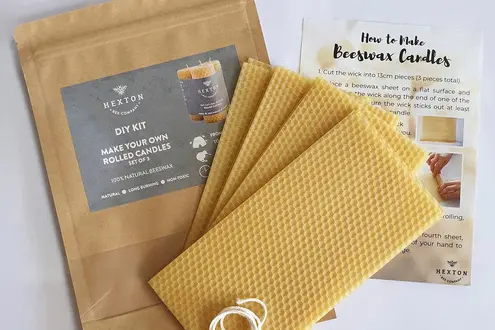 Hexton beeswax DIY candle kit