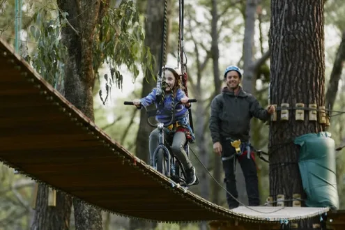 Amazing High Rope Adventure with Zip Lines