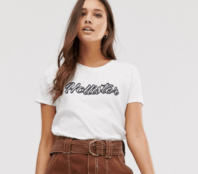 Hollister logo t-shirt