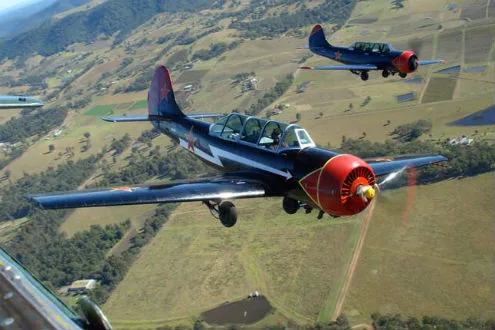 Best for experience length: Aerobatic war bird formation and dogfighting flight