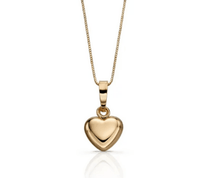 9ct Gold Heart Necklace