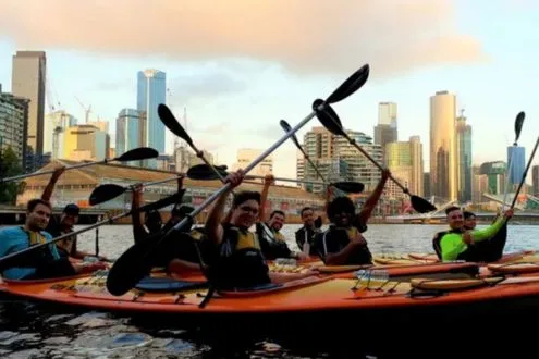 Yarra River Kayak Tour with Eureka Skydeck Entry in Melbourne