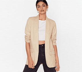 Keep Out of It Linen Blazer