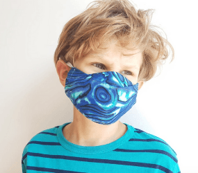 Children's washable fabric face masks - for boys and girls - UK handmade