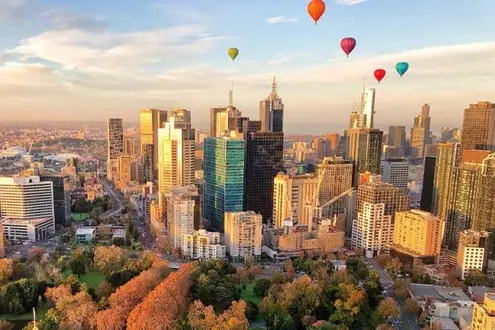 Hot Air Balloon Ride over Melbourne with Breakfast