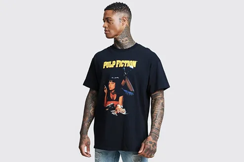 Pulp fiction mia licensed oversized t-shirt