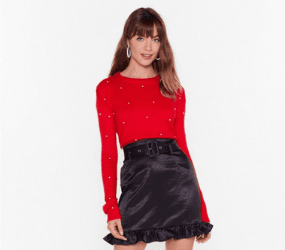 Pearl detail jumper