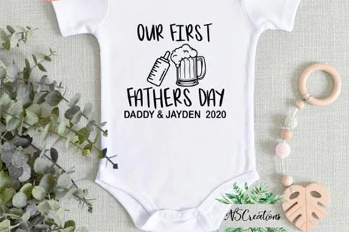 Our first Fathers Day Bodysuit