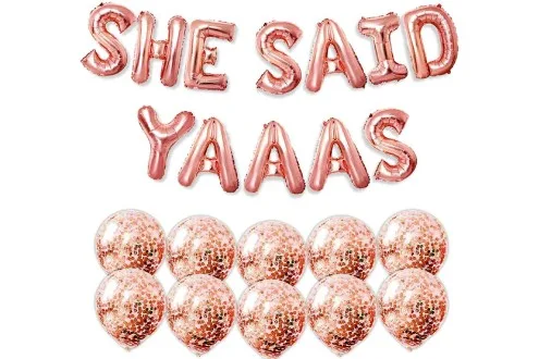 PartyForever SHE Said Yaaas Bachelorette Party Balloons