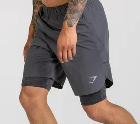 Perforated Two In One Shorts