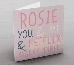 Personalised Card - You And Me