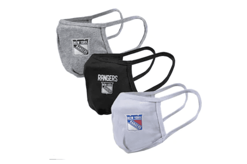 New York Rangers levelwear adult face covering 3-pack