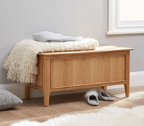 Sadie Oak Blanket Box