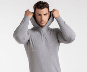 Onyx Imperial Long Sleeve Hooded Top
