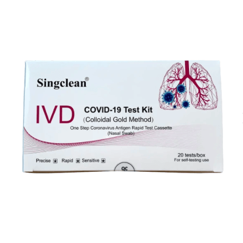 Test rápido de antígeno Covid-19 Singclean (20 unidades)