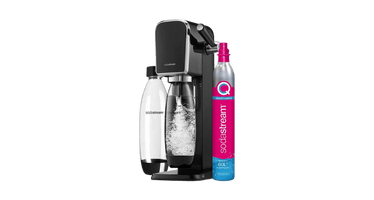 SodaStream Art Sparkling Water Maker with 2 x 1L Bottles & 60L CO2 Cylinder