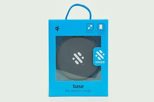 Thumbs up swipe wireless charger