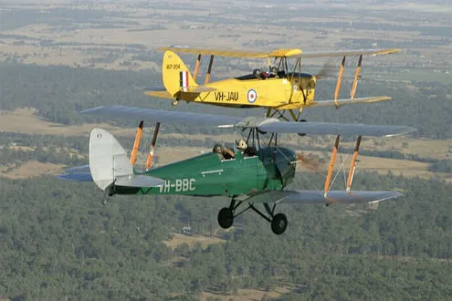 Best for views: Tiger Moth scenic flight