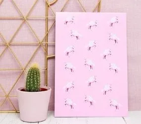 Prettylittlething unicorn A5 notebook