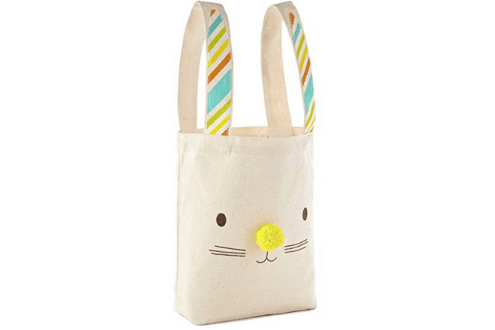 Hallmark Large Easter Canvas Bag (Ivory, Bunny Ears)