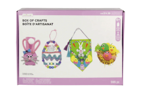 Box of easter crafts kit by creatology